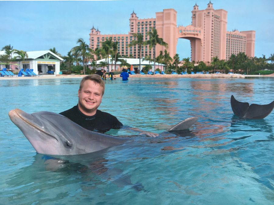 Jay with the dolphin