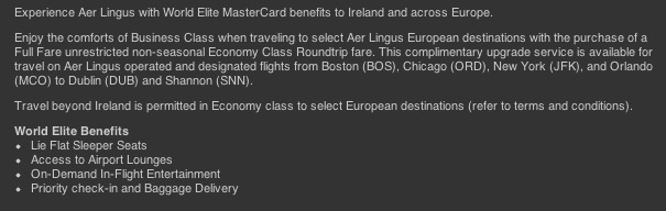 Aer Lingus is very clear about their policy