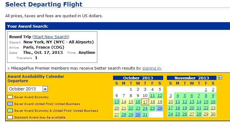 Yellow and green means lots of space on United + partners! 