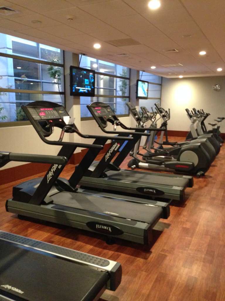 Small "gym" with treadmills