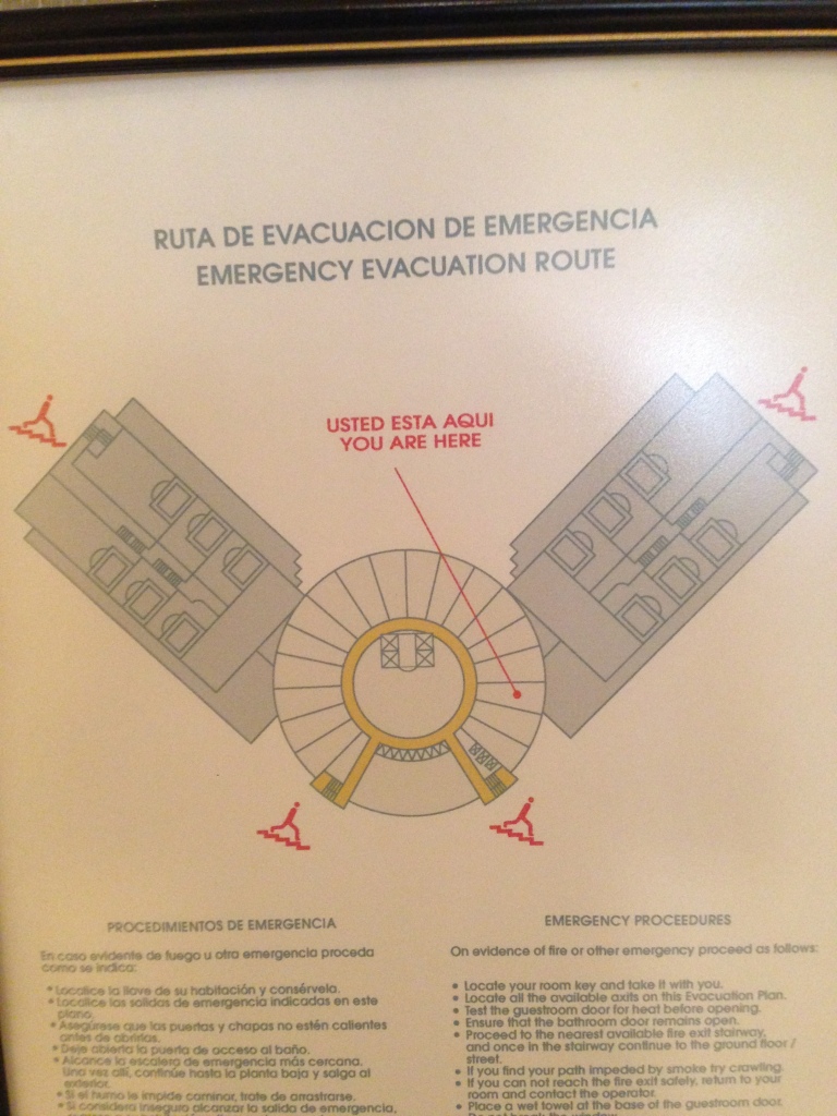 Fire exits / floor plan