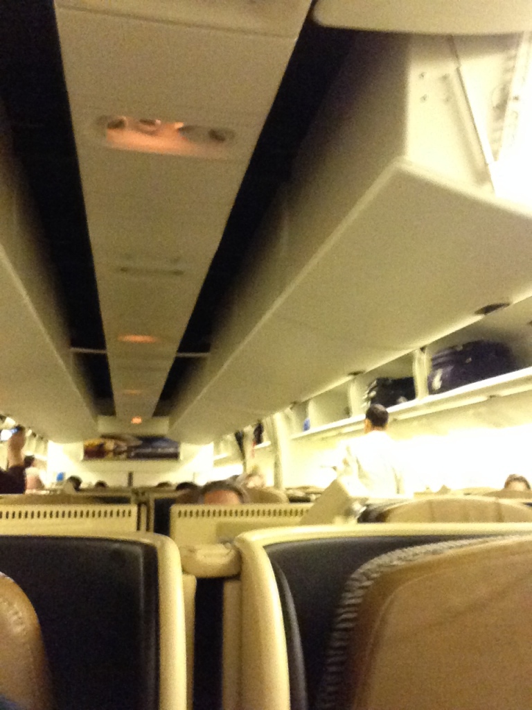 Shot of the business class cabin