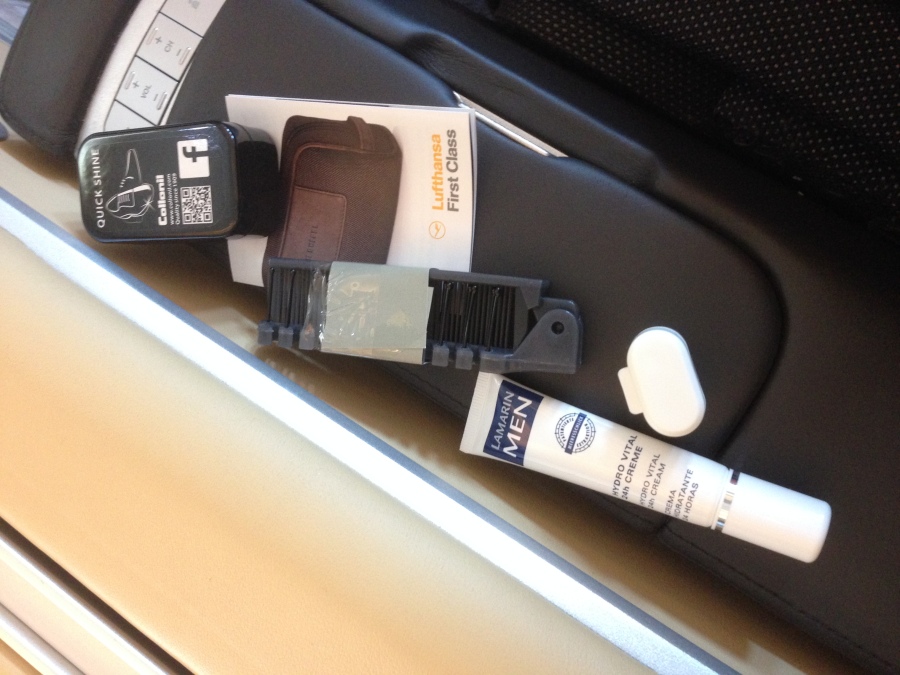 Lufthansa First Class amenity contents