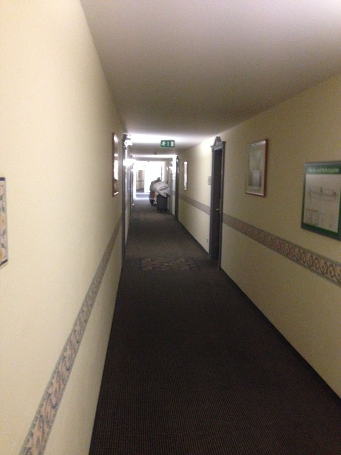 The hallway to room 308