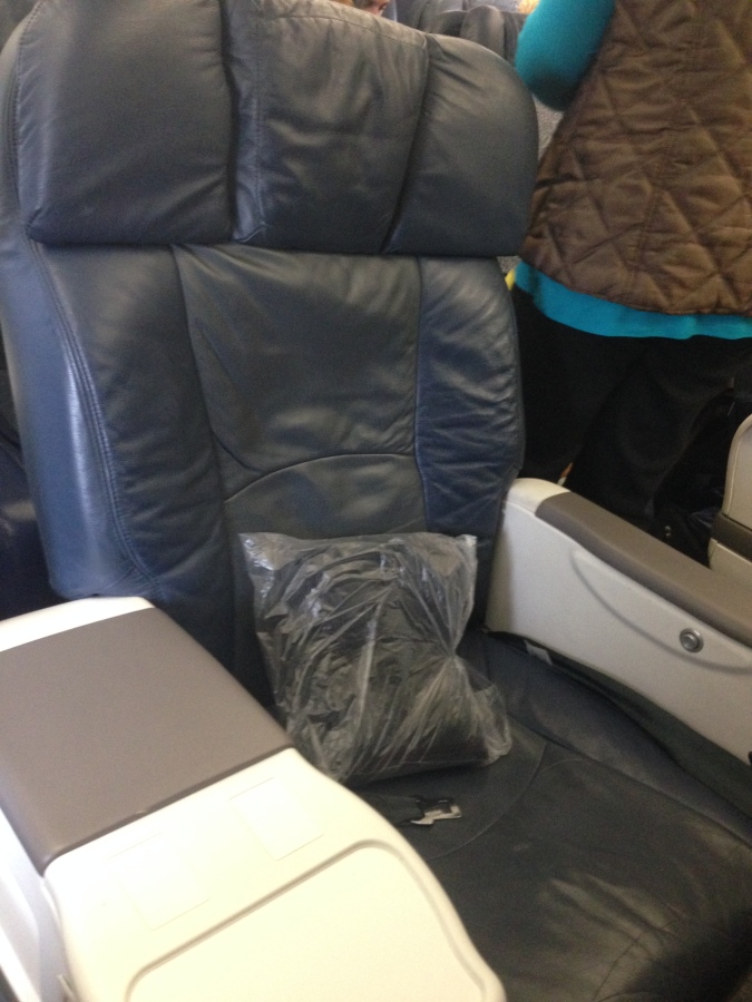 US Airways regional First Class seat