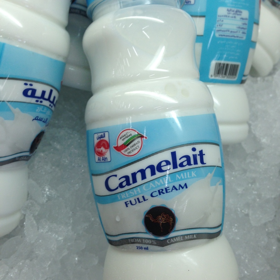 There was also this: camel milk, anyone?