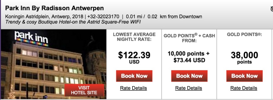 2 nights in Antwerp would be ~$250 