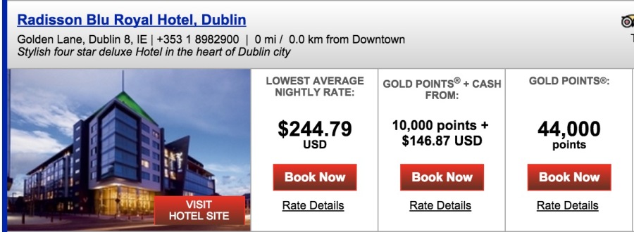 ~$490 for 2 nights in Dublin - this is my value