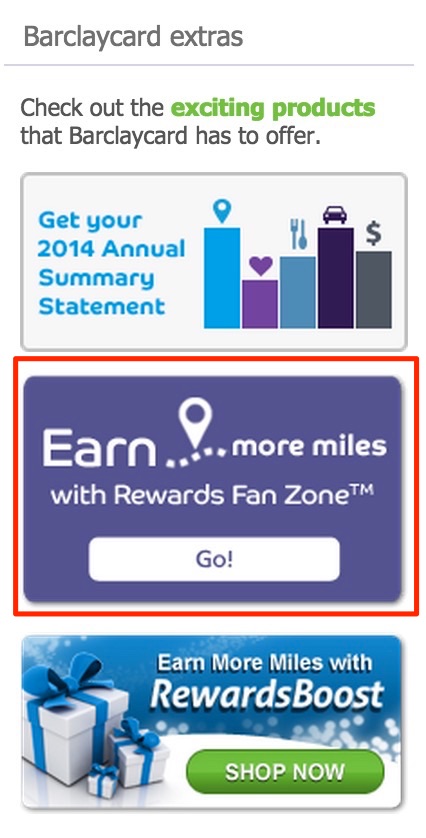 Barclays Arrival+ Rewards Fan Zone