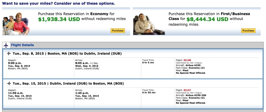 Chosen at random, but flights on these dates would be