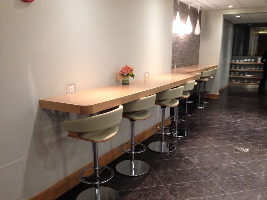Row of barstools - good for typing out some emails (or blog posts!)