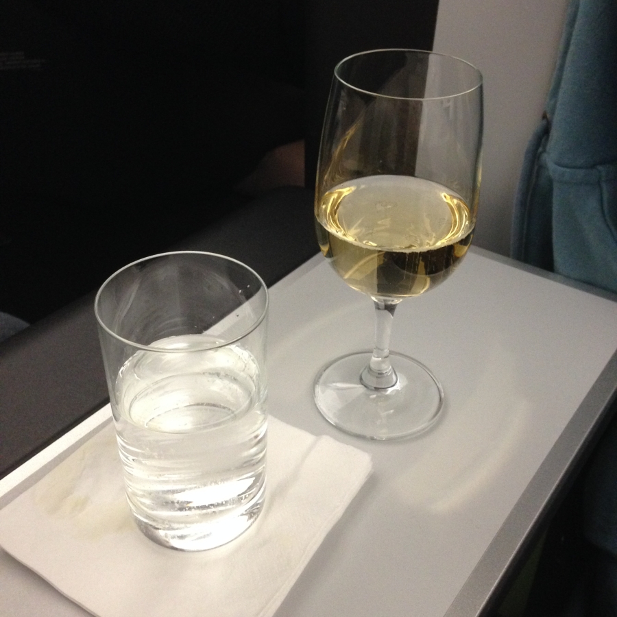 Pre-departure champagne