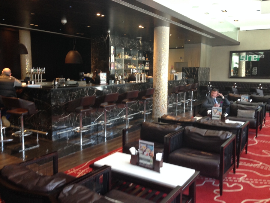 The hotel bar where they serve O'Haras stout beer - yum!