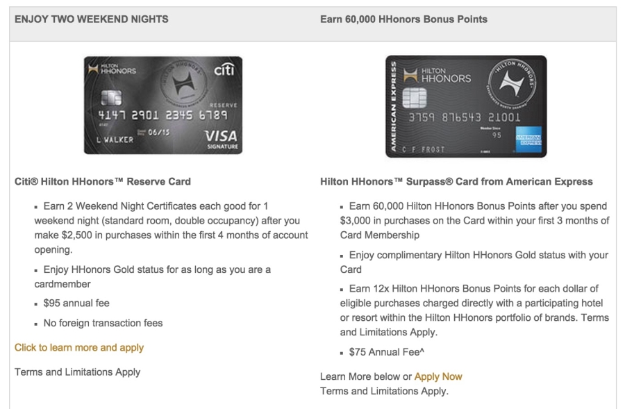 The 2 Hilton cards that'll give you Gold status