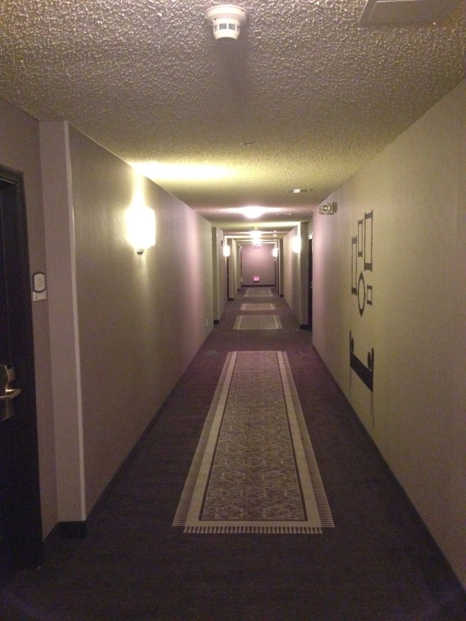 Hallways of the Hyatt House Dallas/Uptown