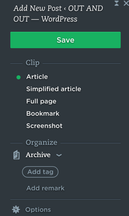 Always adding new things to Evernote