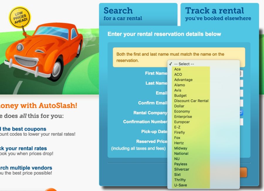 Track most car rental reservations via Autoslash and get an alert if the price drops