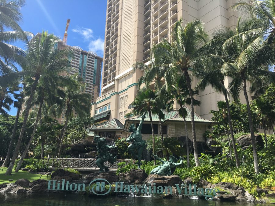 Entrance to the Hilton Hawaiian Village in Honolulu