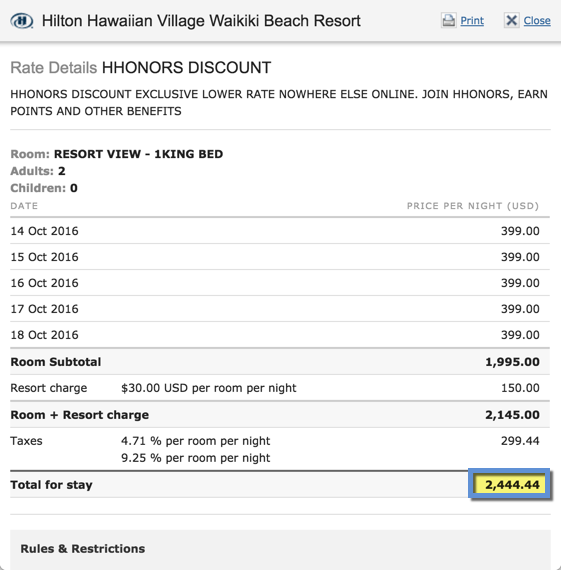 My 200,000 Hilton points got me a room worth well over $2,000