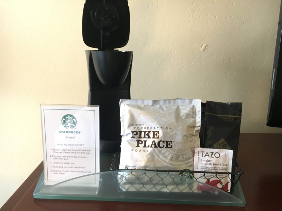 Starbucks coffee and Tazo tea