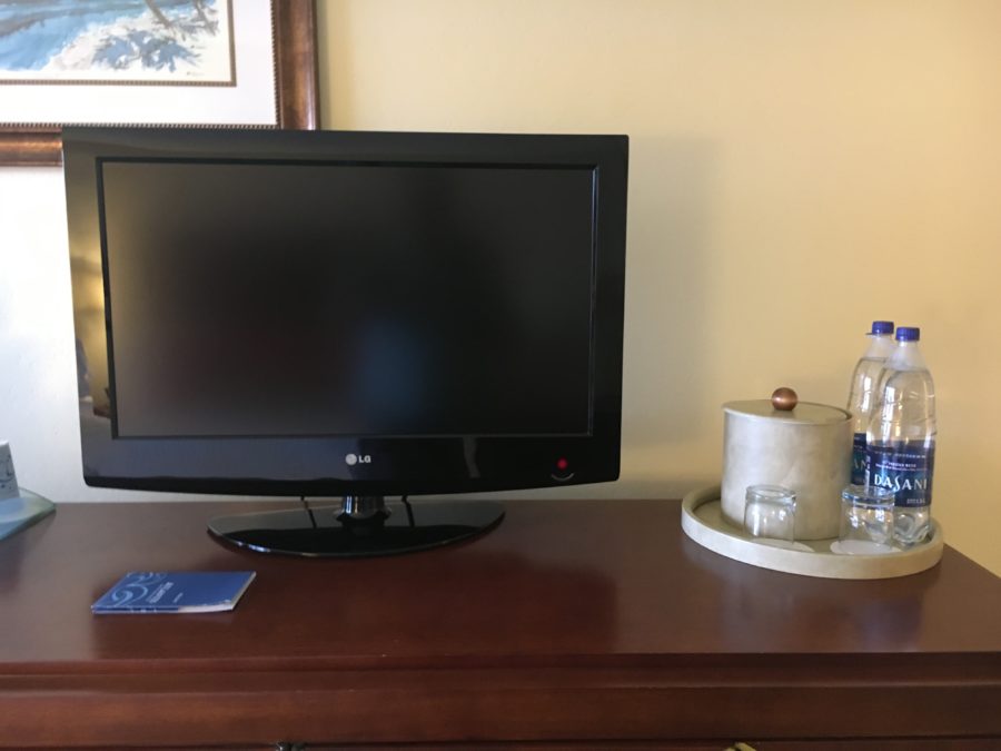 TV and bottled water