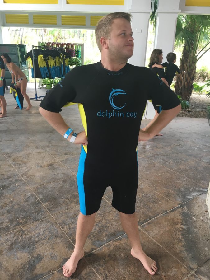 Jay in his wetsuit