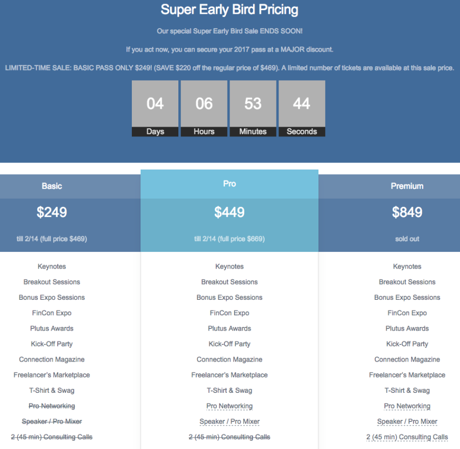 Be a Super Early Bird and Come to FinCon for $249