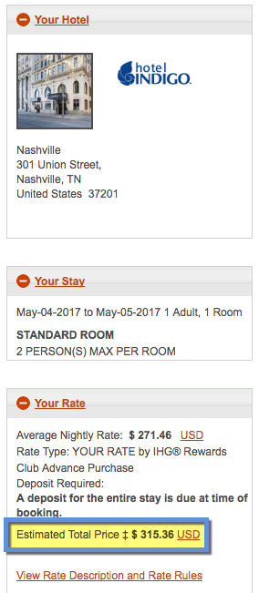 The Hotel Indigo in Nashville costs more per night than the one in New York. What?!