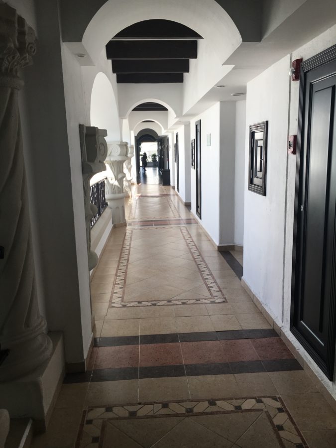 Hallways of the Hyatt Zilara Cancun