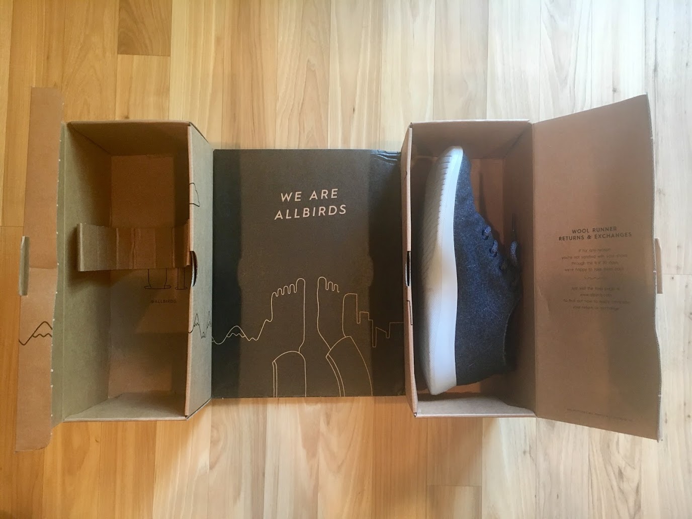 a shoe in a box