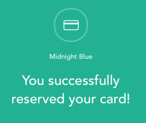 a card with a white circle and a blue background