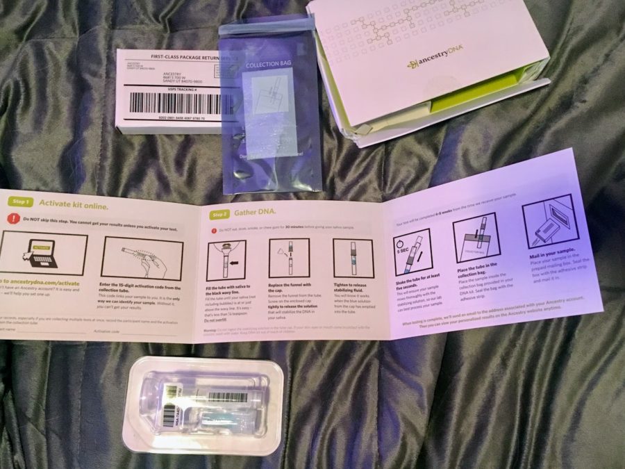 a paper with instructions and a package on a bed
