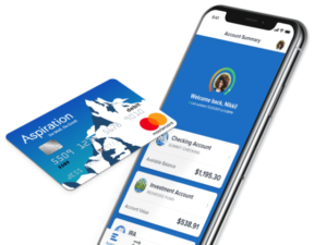 a credit card and a smartphone