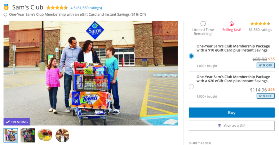 a group of people standing next to a cart